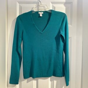 Chico’s brand women’s size small silk blend v-neck sweater